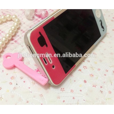 Can be printed logo creative plastic winding key mobile phone stand