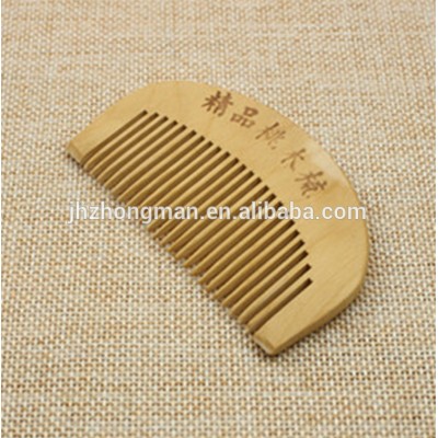 Half moon combs, portable natural health peach wooden comb, anti-static portable make up a small bamboo comb