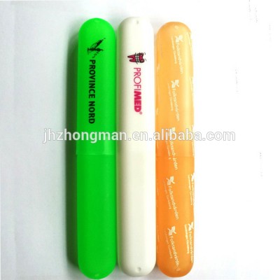 Bathroom supplies candy color Portable dustproof Plastic Toothbrush case custom logo Travel Toothbrush box