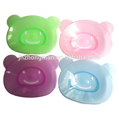 Wholesale new creative home soap box travel cute cartoon bear plastic baby bathroom soap box