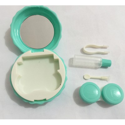 custom logo Candy color round portable contact lens case