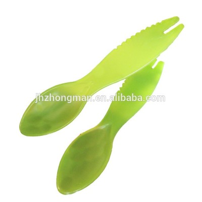 Multi-function custom logo cheap environment-friendly plastic kiwi fruit spoon