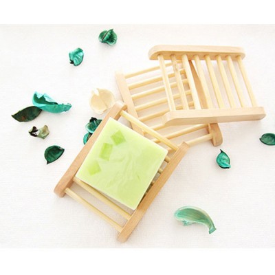 Environmental engraved logo wooden soap rack, soap set, soap dish tray