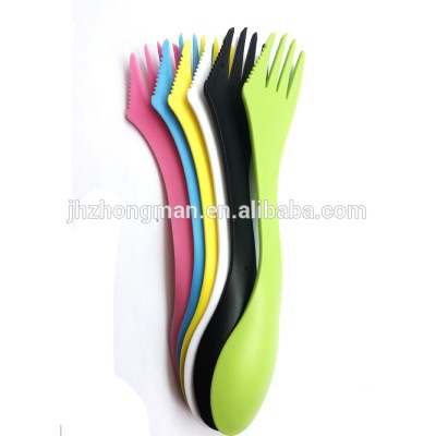 Three in one fork spoon knife ,Combined spork knife , spoon sfork or spork