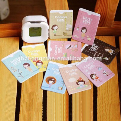 hot sell wholesale pvc cartoon card set promotion gift customized card cover