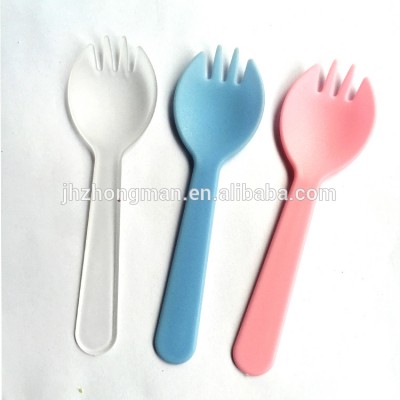 custom logo one-time thickening cake fork Baking spoon three tooth fork spoon cake fork